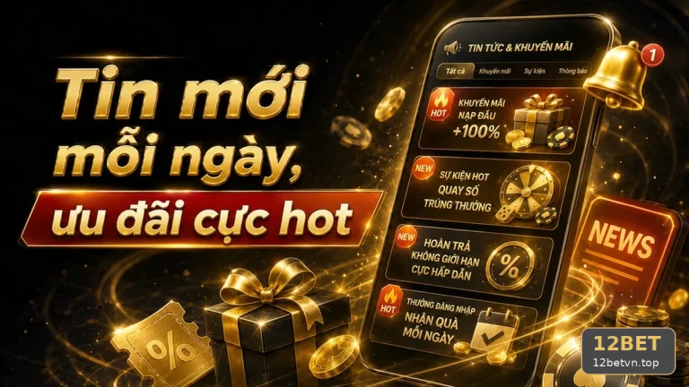Khuyến Mãi 12BET Tại 12betvn.top: Đối Chiếu Dữ Liệu Tin Mới, Ưu Đãi Và Điều Kiện Nhận Thưởng Qua Góc Kiểm Chứng Theo Tên Miền